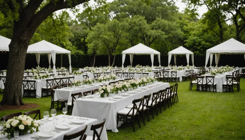 disposition table mariage pour 100 personnes